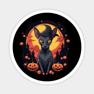 Oriental Shorthair Cat Halloween, Cat Lover Magnet